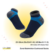 Zonal Cushioned Badminton Ankle Socks